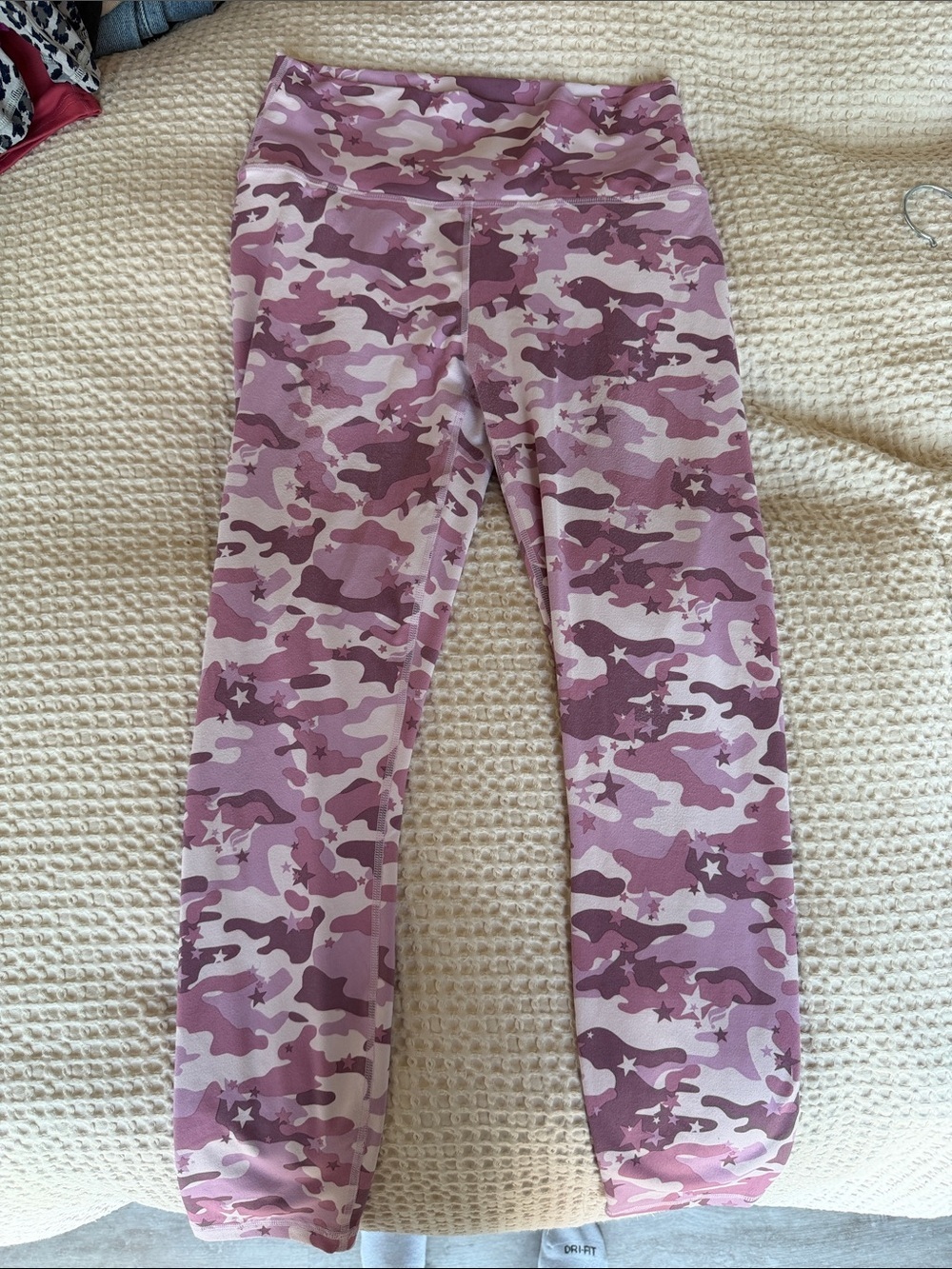 Fabletics Pink Camo High-Rise Leggings